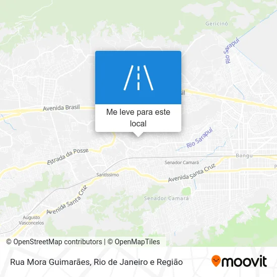 Rua Mora Guimarães mapa