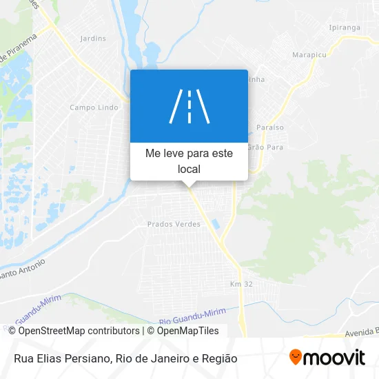 Rua Elias Persiano mapa