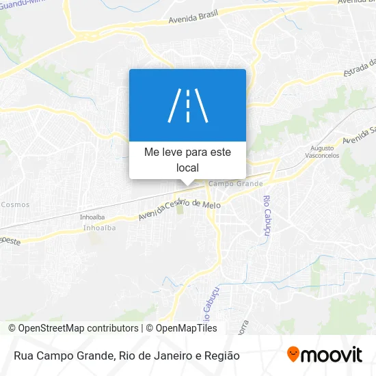 Rua Campo Grande mapa