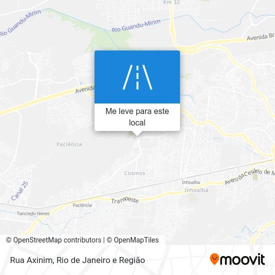 Rua Axinim mapa