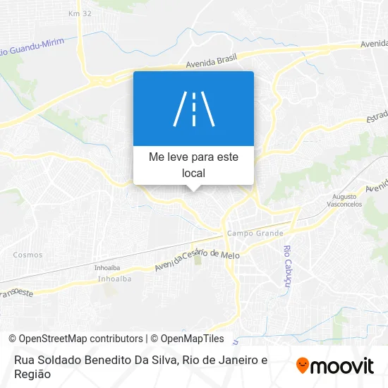 Rua Soldado Benedito Da Silva mapa