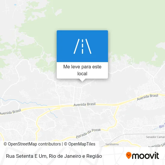 Rua Setenta E Um mapa