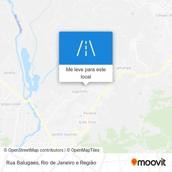 Rua Balugaes mapa