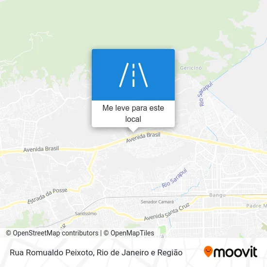 Rua Romualdo Peixoto mapa