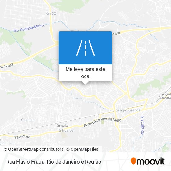 Rua Flávio Fraga mapa