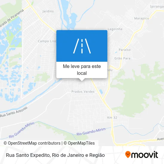 Rua Santo Expedito mapa