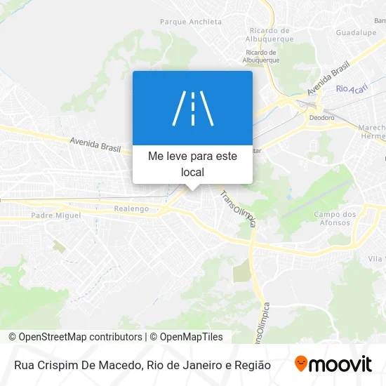 Rua Crispim De Macedo mapa