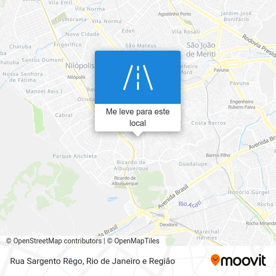 Rua Sargento Rêgo mapa