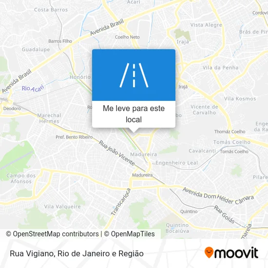 Rua Vigiano mapa