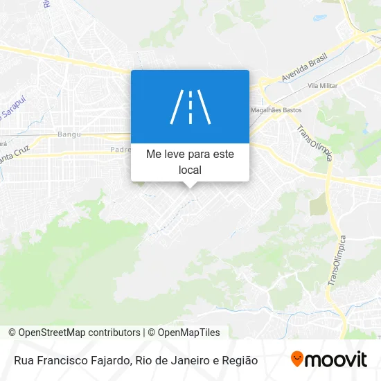 Rua Francisco Fajardo mapa