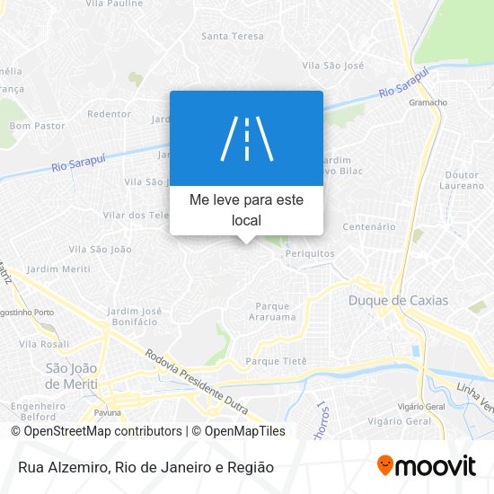 Rua Alzemiro mapa