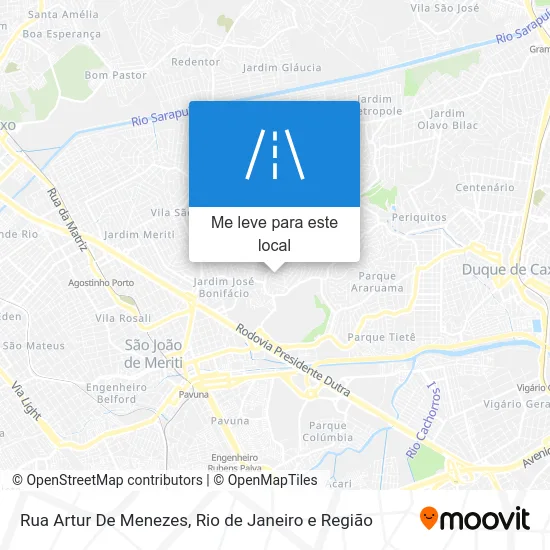 Rua Artur De Menezes mapa