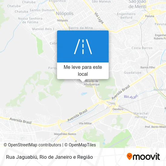 Rua Jaguabiú mapa