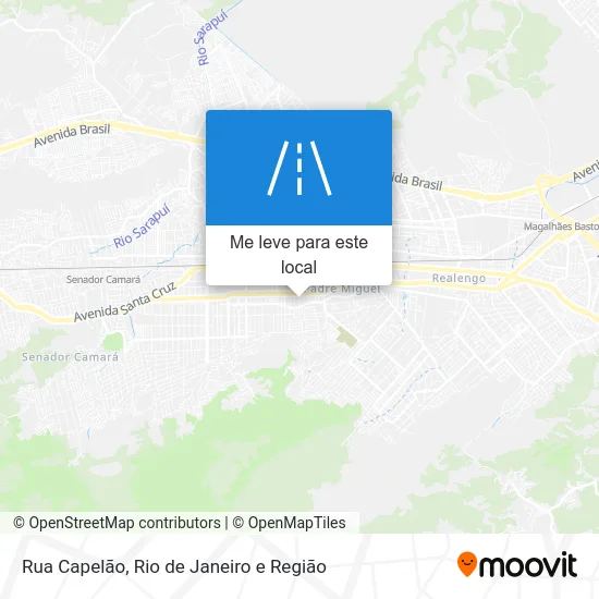Rua Capelão mapa