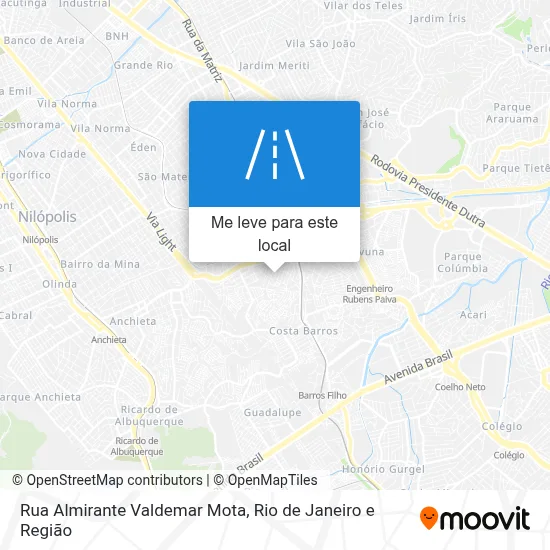 Rua Almirante Valdemar Mota mapa