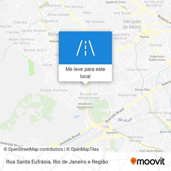 Rua Santa Eufrásia mapa