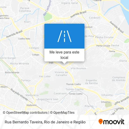 Rua Bernardo Taveira mapa