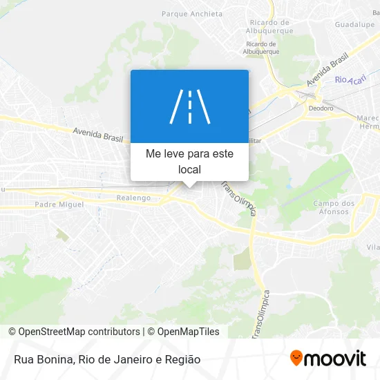 Rua Bonina mapa
