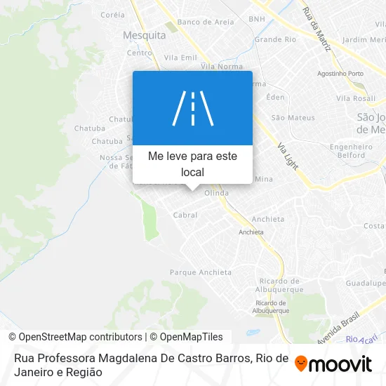 Rua Professora Magdalena De Castro Barros mapa