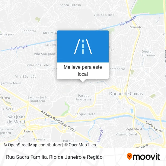 Rua Sacra Familia mapa