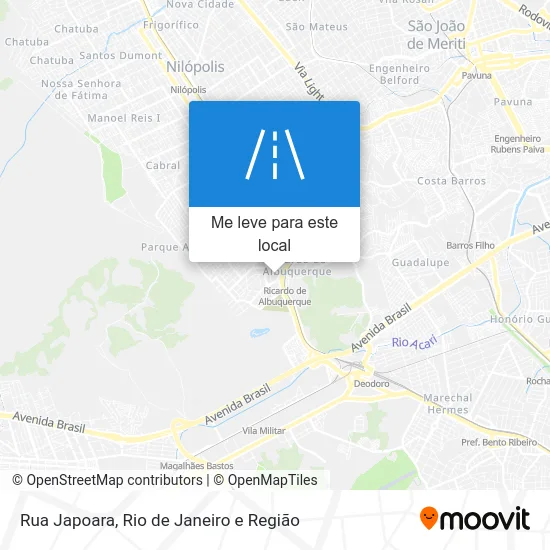 Rua Japoara mapa