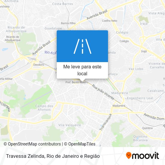 Travessa Zelinda mapa