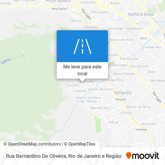 Rua Bernardino De Oliveira mapa