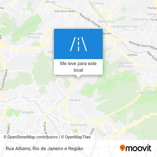 Rua Albano mapa
