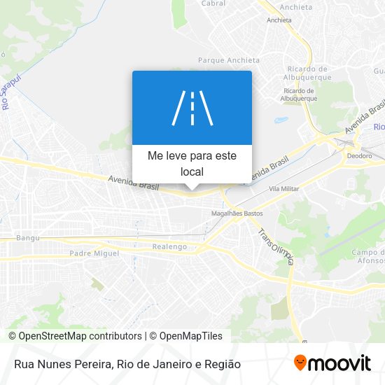 Rua Nunes Pereira mapa
