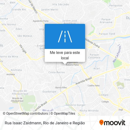 Rua Isaac Zaidmann mapa
