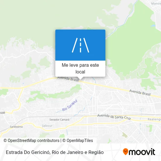 Estrada Do Gericinó mapa