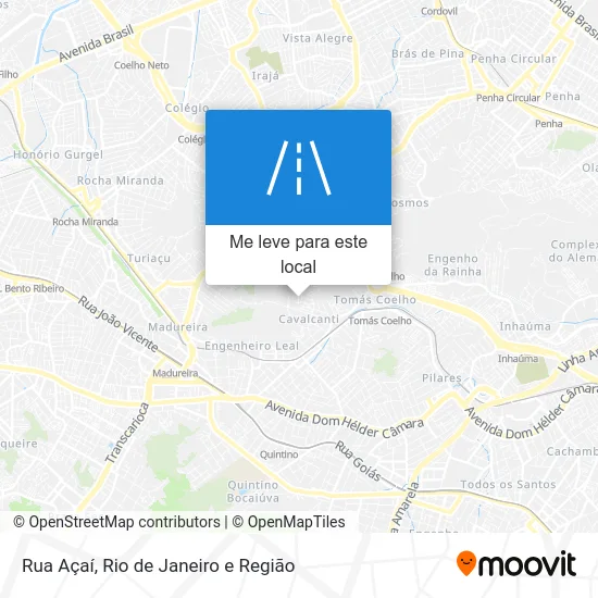 Rua Açaí mapa