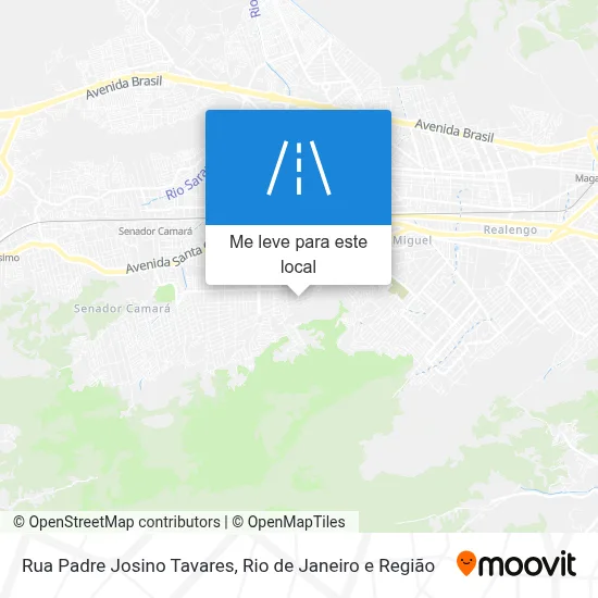 Rua Padre Josino Tavares mapa