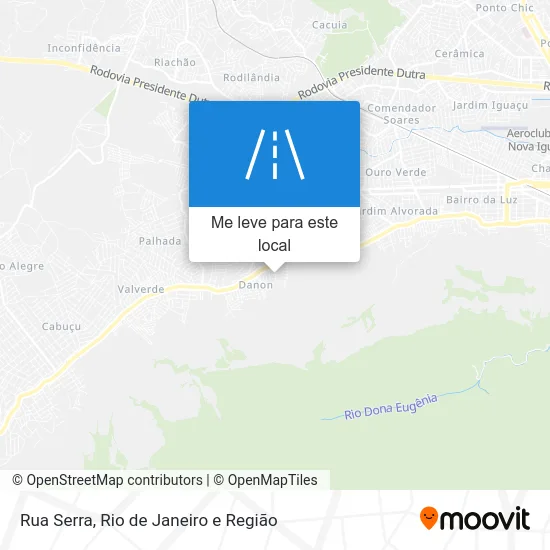 Rua Serra mapa