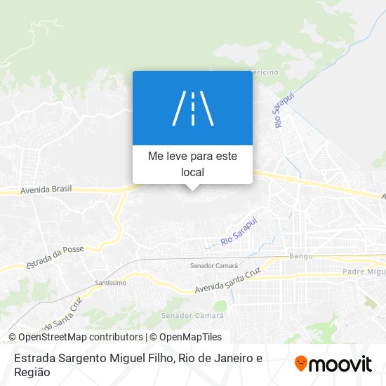 Estrada Sargento Miguel Filho mapa