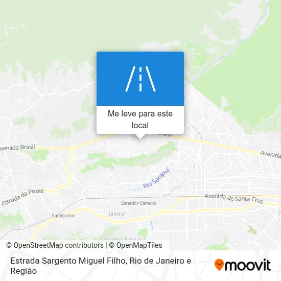 Estrada Sargento Miguel Filho mapa