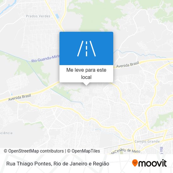 Rua Thiago Pontes mapa