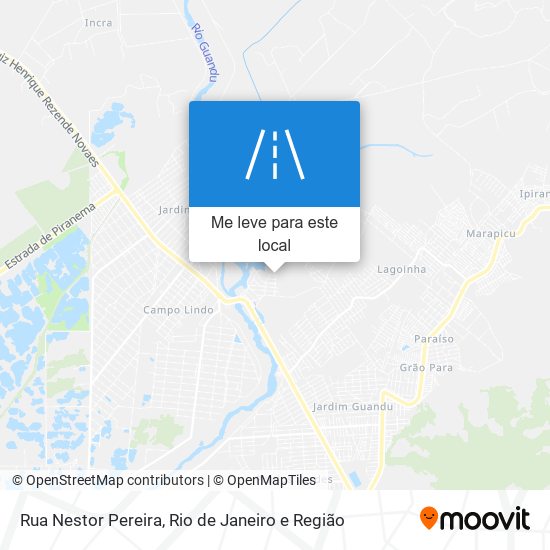 Rua Nestor Pereira mapa