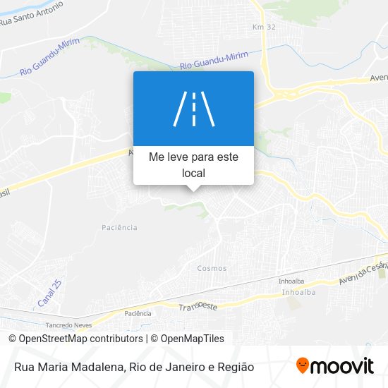 Rua Maria Madalena mapa