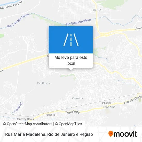 Rua Maria Madalena mapa