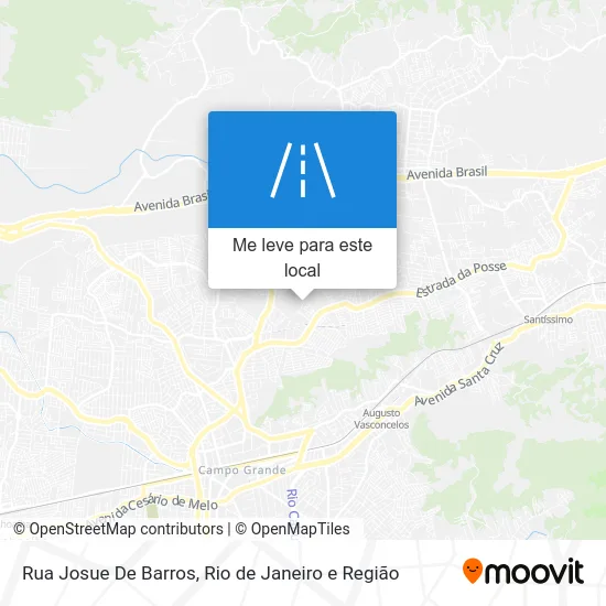 Rua Josue De Barros mapa