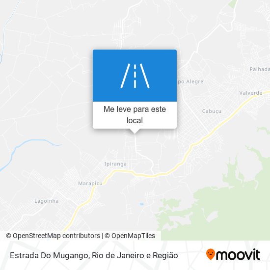 Estrada Do Mugango mapa