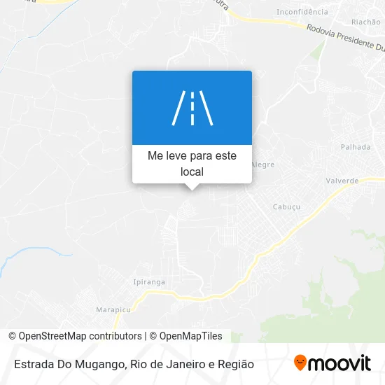 Estrada Do Mugango mapa