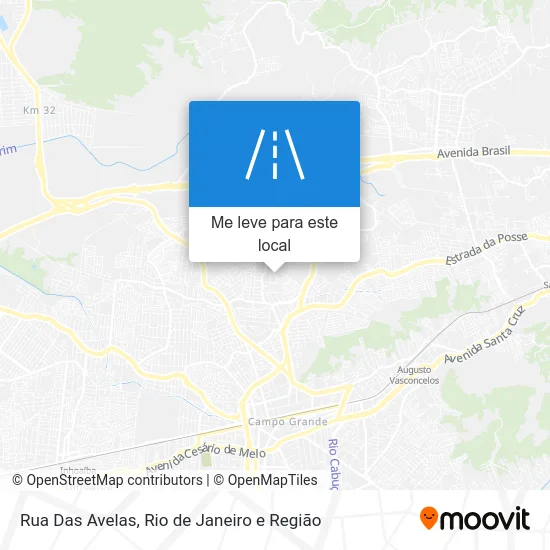 Rua Das Avelas mapa