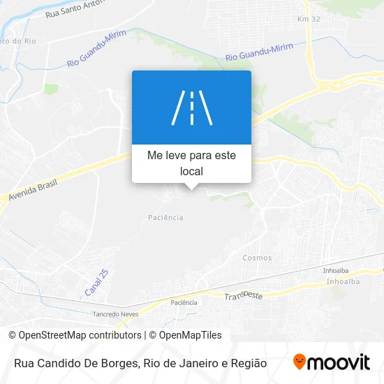 Rua Candido De Borges mapa