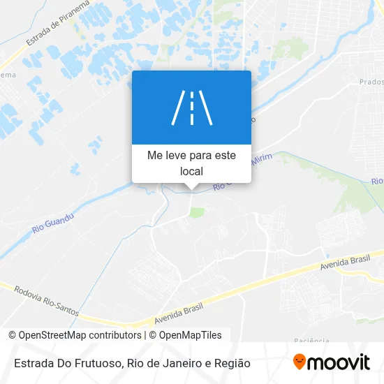 Estrada Do Frutuoso mapa