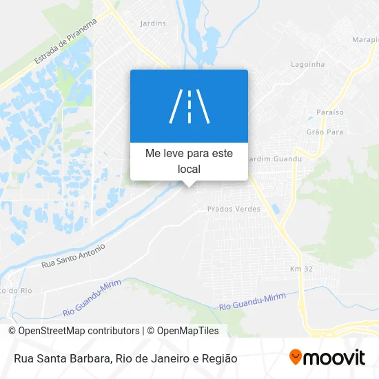 Rua Santa Barbara mapa