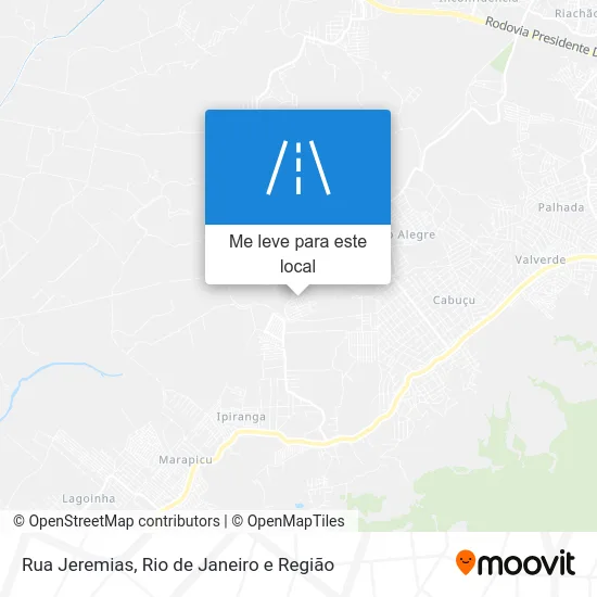 Rua Jeremias mapa