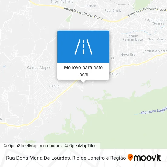 Rua Dona Maria De Lourdes mapa