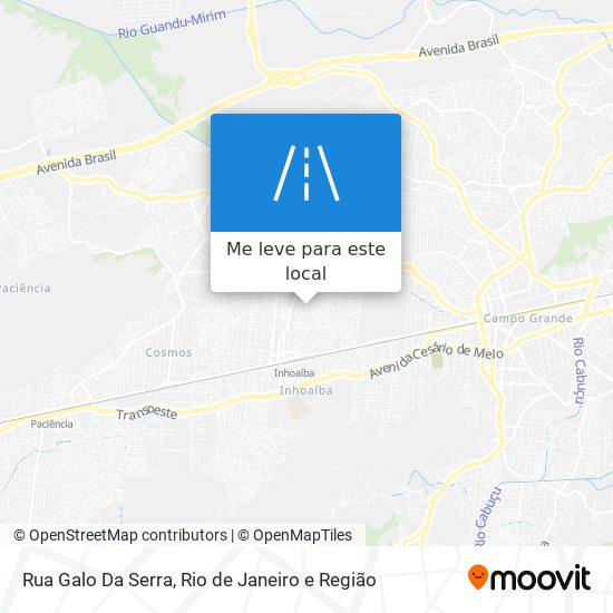 Rua Galo Da Serra mapa